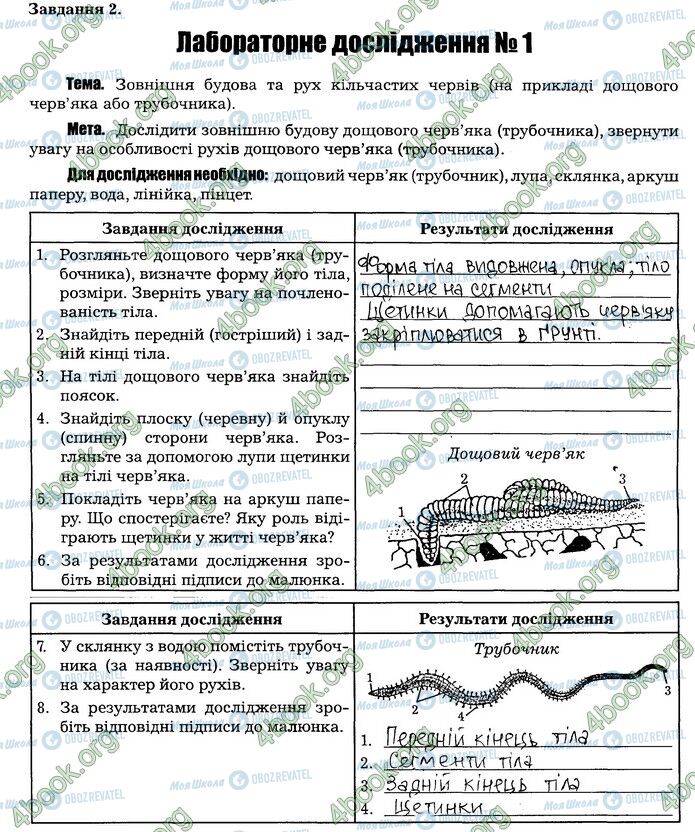 ГДЗ Біологія 7 клас сторінка 3 (2)